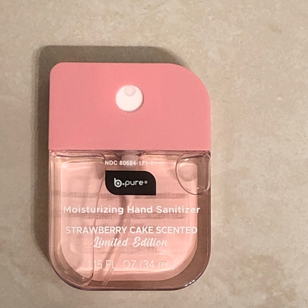b.pure Pink  Strawberry Shortcake Hand Sanitizer